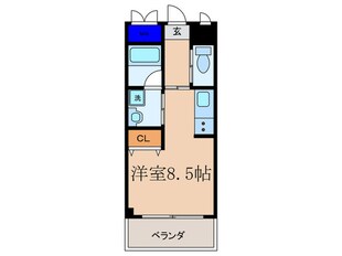 悠明館の物件間取画像